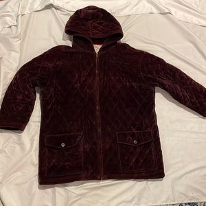 Quilted Velvet Coat